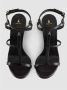 Patrizia Pepe Zwarte leren sandalen met vetersluiting - Thumbnail 2