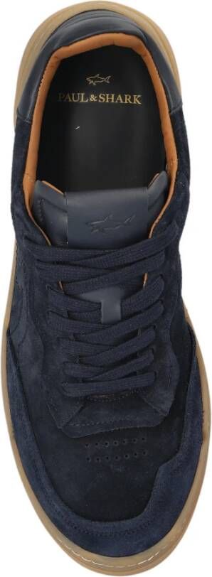 PAUL & SHARK Suede sneakers Blue Heren