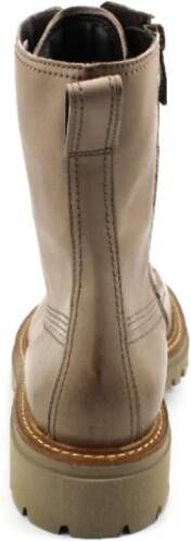 Paul Green Beige leren enkellaarzen voor dames