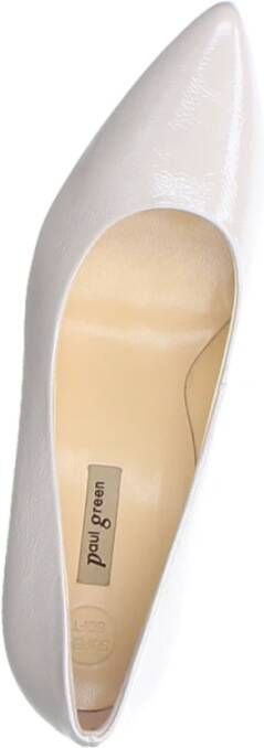 Paul Green Beige Pumps Biscuit Knautschlack White Dames
