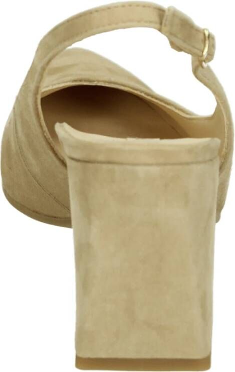 Paul Green Beige Sling-back Suède Schoen