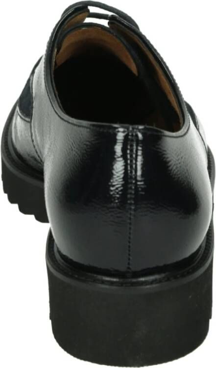 Paul Green Blauwe Leren Lage Hak Schoenen