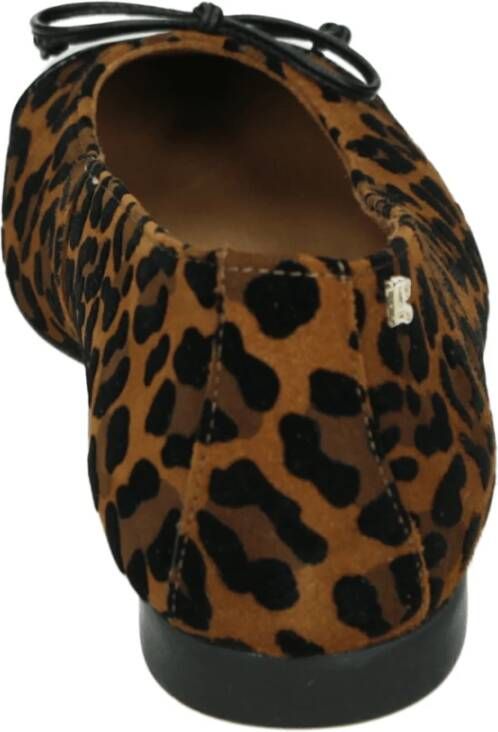 Paul Green Bruin Patroon Ballerina Schoenen