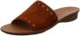 Paul Green Bruine Instap Sandalen Brown Dames - Thumbnail 6