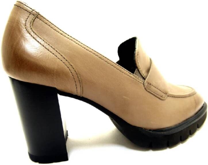 Paul Green Bruine Leren Schoenen Brown Dames