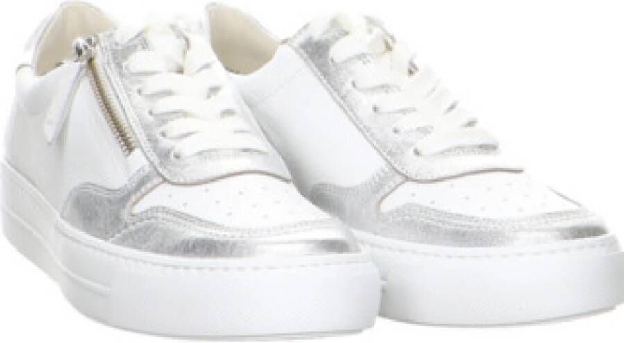 Paul Green Casual Veterschoenen in Wit-Zilver