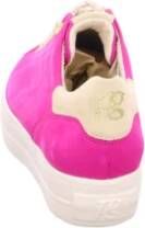 Paul Green Roze Nubuck Sneaker Veters Rubberen Zool