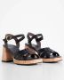 Paul Green Sandalen met hak 6073 Black Dames - Thumbnail 2