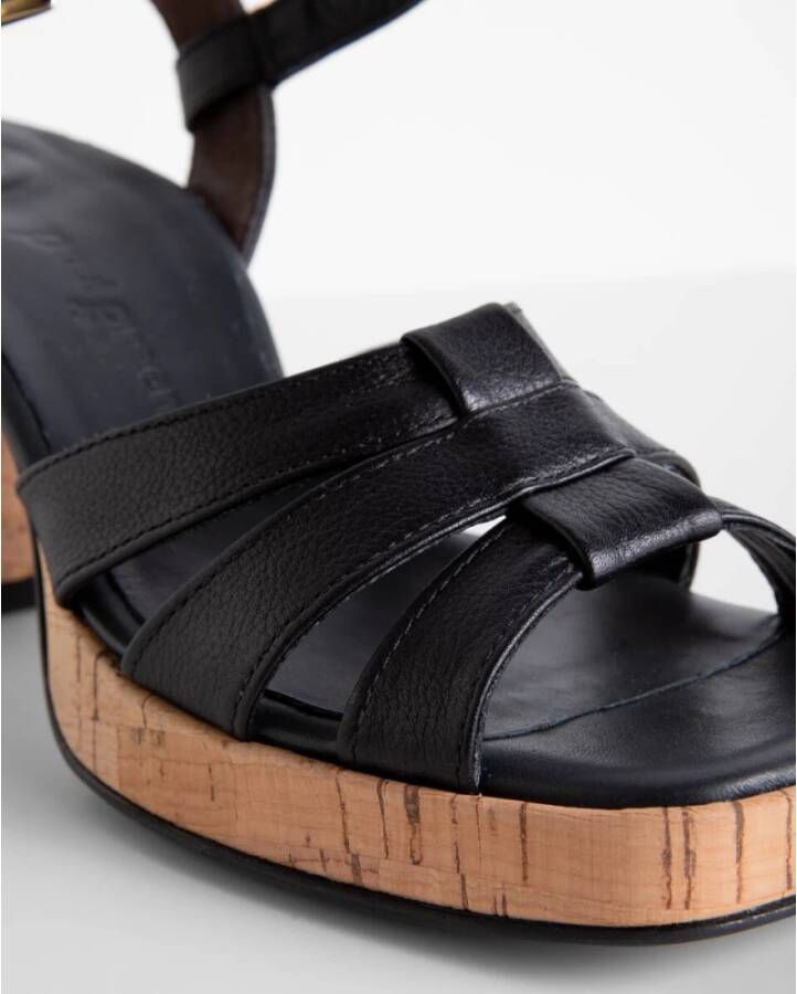 Paul Green Sandalen met hak 6073 Black Dames