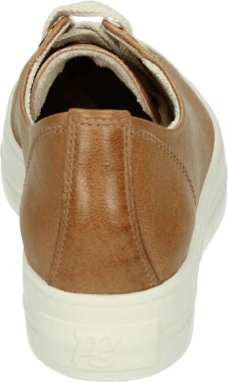 Paul Green Sportieve lage damesschoenen in cognac
