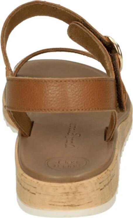 Paul Green Sportieve Sandalen in Cognac Leer