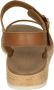 Paul Green 7134~~~~~~~~~~~~~~~~~~~~~~~~~~ Platte sandalenDames Sandalen Cognac - Thumbnail 3