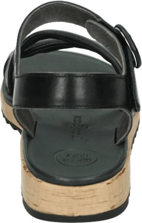 Paul Green Sportieve Zwarte Sandalen 6112 Model