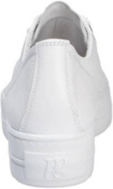 Paul Green Witte damessneakers veterschoenen
