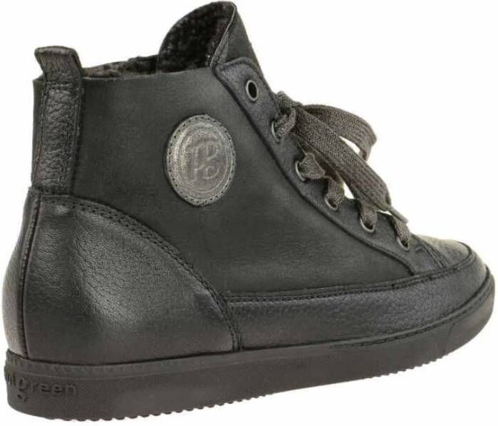 Paul Green Zwarte damessneakers met nepbont