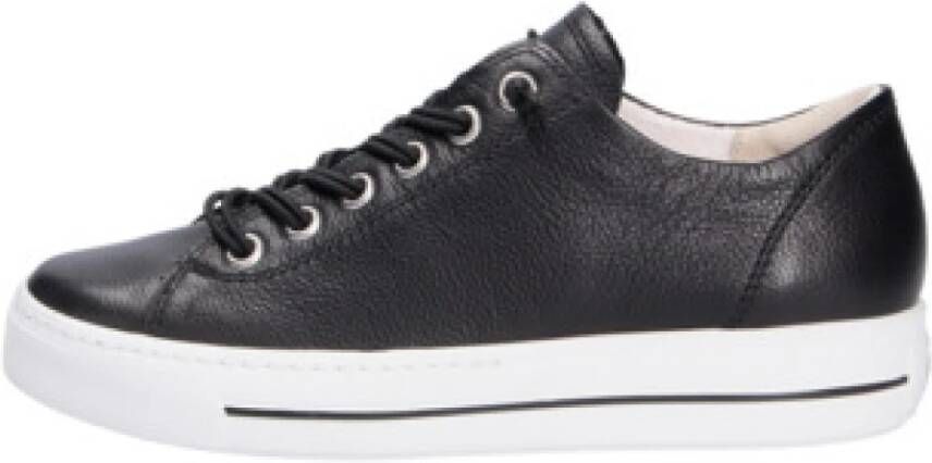 Paul Green Zwarte Damessneakers Stijlvol Comfortabel