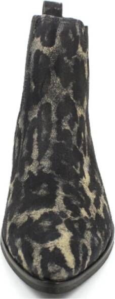 Paul Green Zwarte Enkellaars Black Dames
