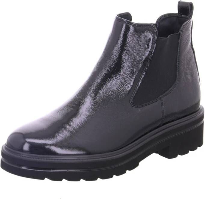Paul Green Zwarte Enkellaars Black Dames