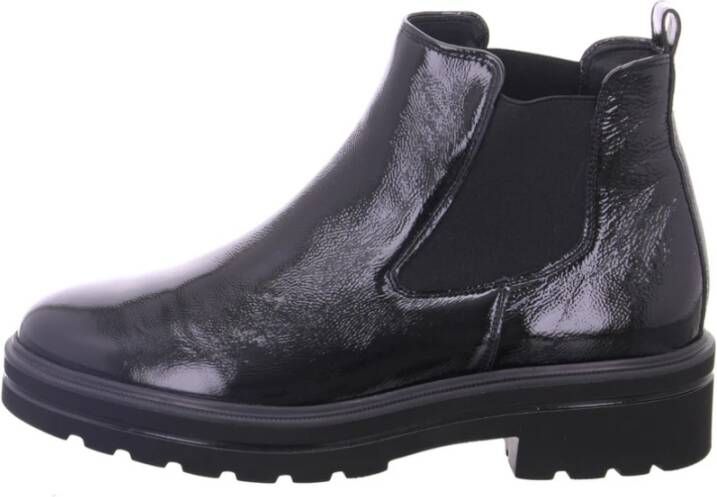 Paul Green Zwarte Enkellaars Black Dames