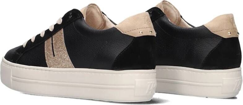 Paul Green Zwarte Lage Sneakers Stijlvol Comfort Black Dames