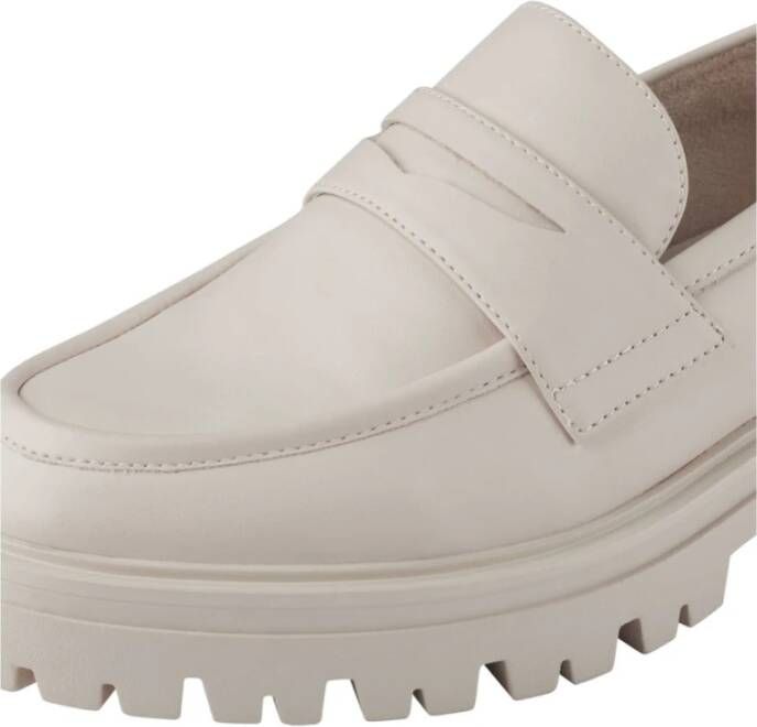 Paul Green Zwarte Loafers Beige Dames