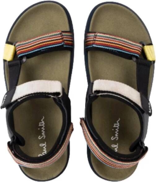 Paul Smith Signature Stripe Sandalen Groen Heren