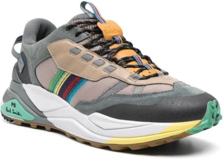 Paul Smith Groene Sneakers met Multicolor Ontwerp Multicolor Heren