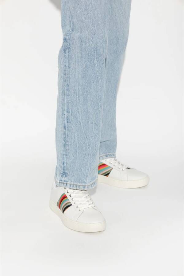Paul Smith Witte Leren Sneakers met Multicolor Detail White Dames - Foto 3