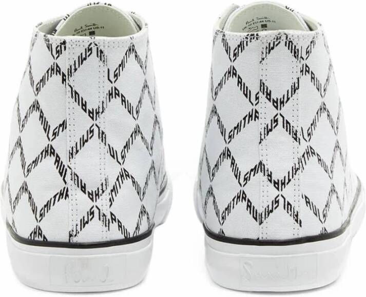 Paul Smith Logo Hi-Top Sneakers Wit Heren