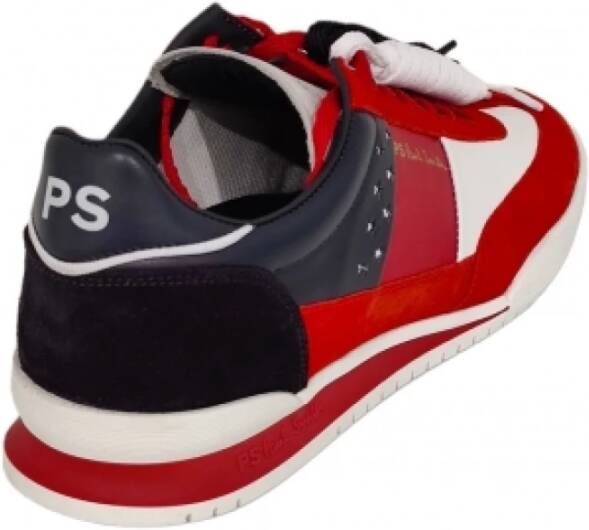 Paul Smith USA Vlag Leren Sneakers Olympische Spelen Multicolor Heren