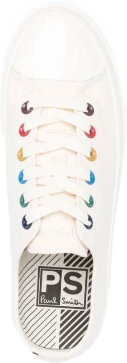 Paul Smith Witte Multikleur Lage Sneakers White Heren