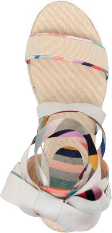 Paul Smith Witte platte schoenen met gesp Multicolor Dames
