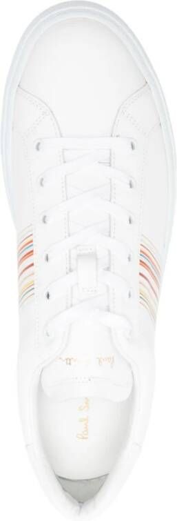 Paul Smith Witte Sneakers met Veters en Rubberen Zool