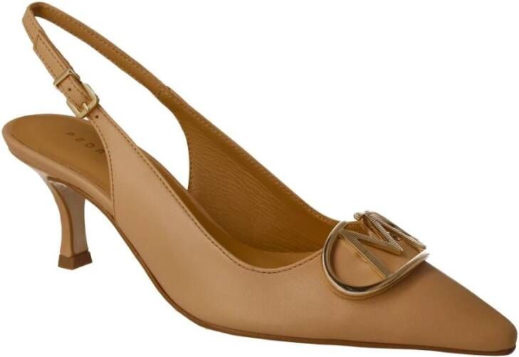 Pedro Miralles Beige Leren Instapper voor Vrouwen Beige Dames