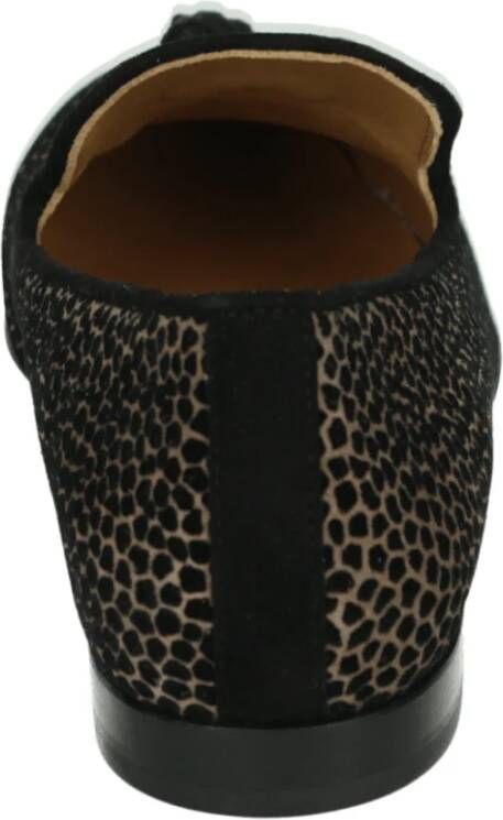Pedro Miralles Bruin Patroon Pumps met G Breedte