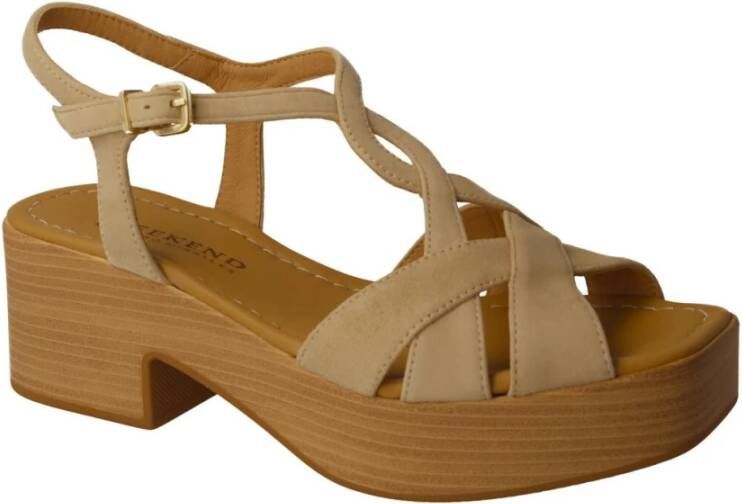 Pedro Miralles Flat Sandals Beige Dames