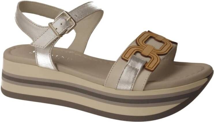 Pedro Miralles Flat Sandals Gray Dames