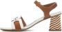 Pedro Miralles Geometrische Enkelband Leren Sandaal Multicolor Dames - Thumbnail 3