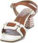 Pedro Miralles Geometrische Enkelband Leren Sandaal Multicolor Dames - Thumbnail 4