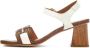 Pedro Miralles Geometrische Enkelband Leren Sandaal Multicolor Dames - Thumbnail 3