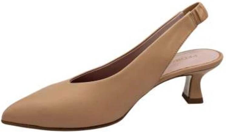 Pedro Miralles Kameel Leren Slingback Hakken