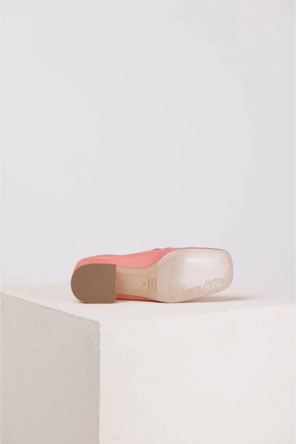 Pedro Miralles Koraal Loafer met Enkelband Orange Dames