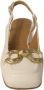 Pedro Miralles Witte Leren Pumps met Gouden Accent White Dames - Thumbnail 5