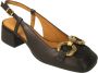 Pedro Miralles Zwarte Leren Pumps met Gouden Detail Black Dames - Thumbnail 4
