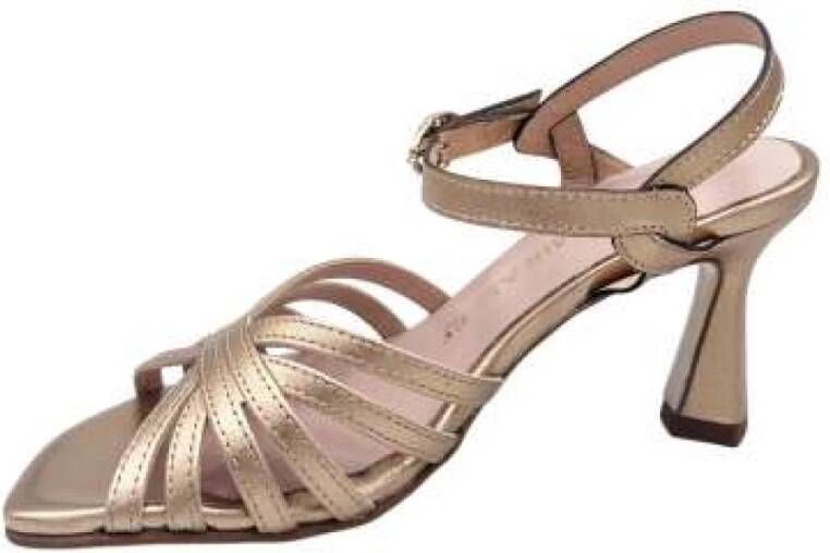 Pedro Miralles Roségouden Hoge Hak Sandalen