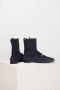 Pedro Miralles Velour Navy Kettingdetail Enkellaars Blue Dames - Thumbnail 3