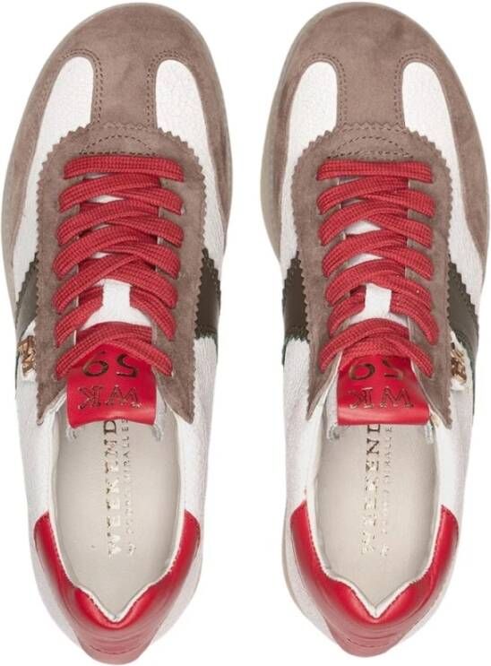 Pedro Miralles Weekend Dames Sneakers Rood Wit