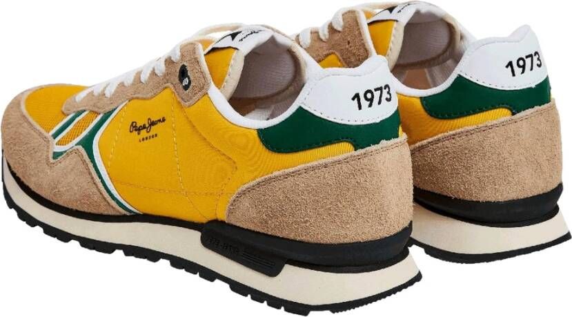 Pepe Jeans Brit Fun Heren Sneakers Yellow Heren