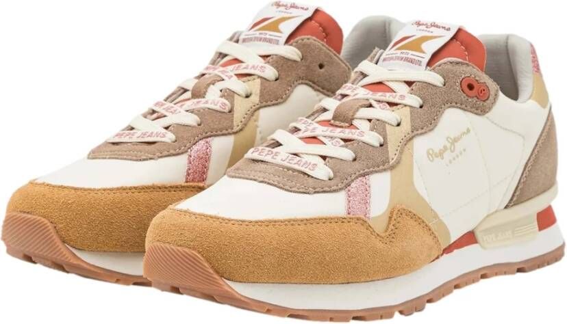 Pepe Jeans Brit Print Lux Sneakers Multicolor Dames
