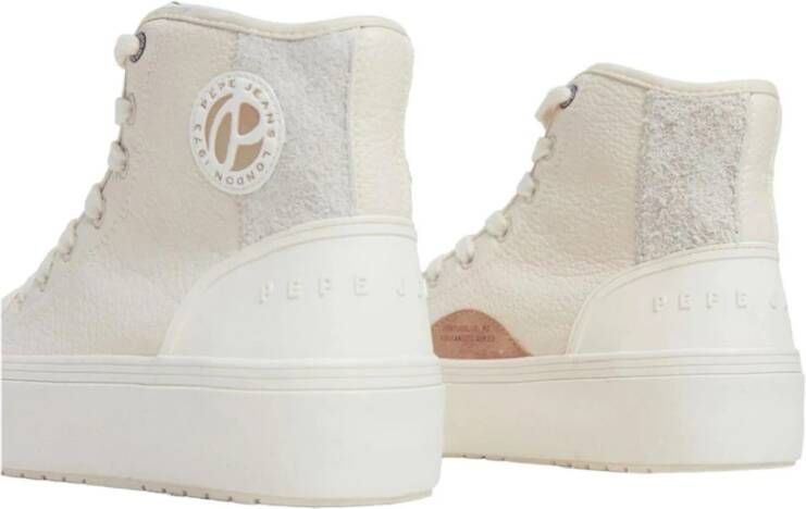Pepe Jeans Moderne Comfortabele Sneaker Samoi Half White Dames